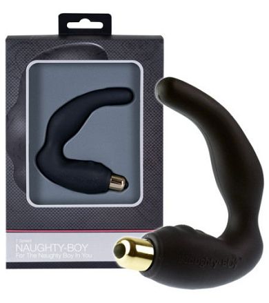 Naughty Boy - leiser und kraftvoller Analvibrator in Schwarz