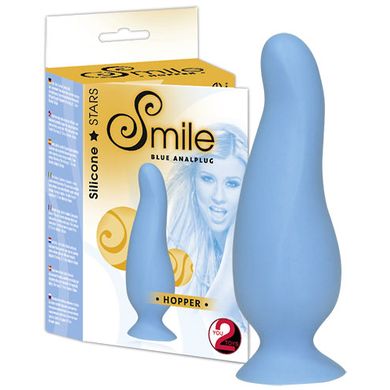 10 x 1,7 - 3 cm Smile Hopper Plug blau