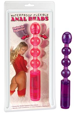 Waterproof flexible Anal Beads pink
