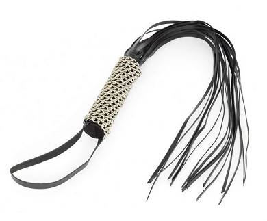 Peitsche Leder schwarz