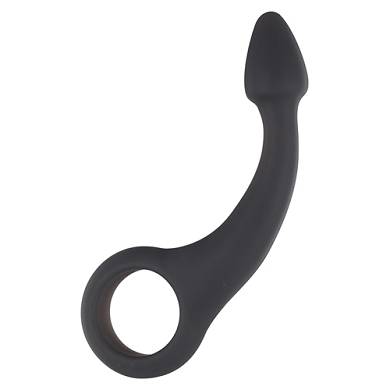 Spitzer Analdildo in Schwarz