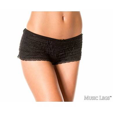 Slip mit Rschen - Schwarz