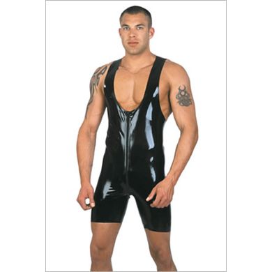 Latex Shortanzug mit Trgern