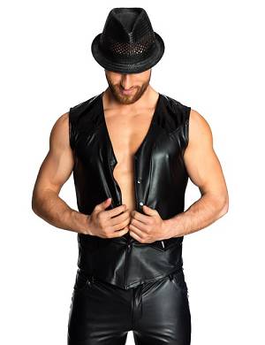 Wetlook Weste mit Druckknpfen