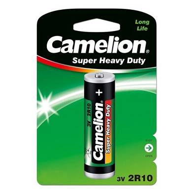 2R10 Super Heavy Duty 3V Duplex Stabbatterie Zink-Kohle von Camelion