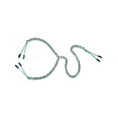 Outop 1 pcs Metall Brustklammern mit Kette Einstellbare Nippel für SM fesseln und Bon