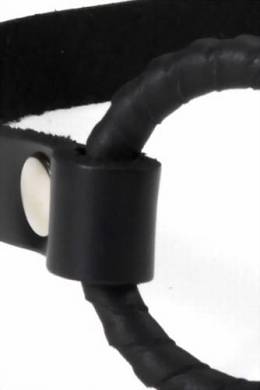 Ring Gags - Leder Ringknebel umwickelt