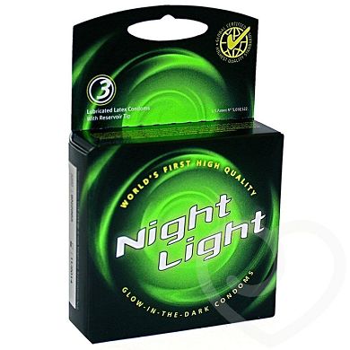 Love Light Kondome, die im Dunkeln leuchten (3er Pack)