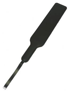 Klatsche Leder schwarz