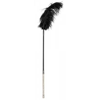 Strass-Federstab - 70 cm - in Schwarz