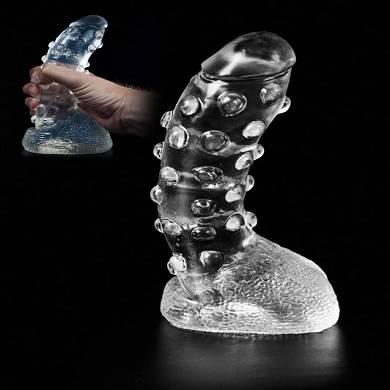 Dark Crystal Clear Medium Dildo DCC22