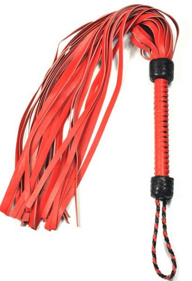 Leder Peitsche - Striemer ROT