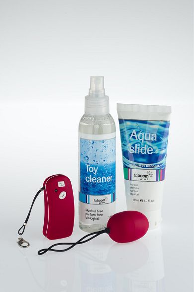 Taboom Kombi-Paket: Vibrator-Ei + Extras