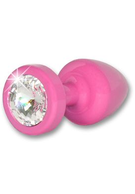 6 x 2,5 cm Buttplug pink with crystal