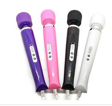 Junsi Powerful 10 Speed Magic Wand Full Body Neck Personal Massager Vibrator Sticker Color