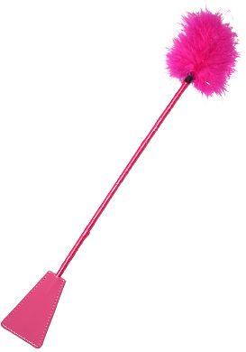 Feather Crop Reitgerte pink