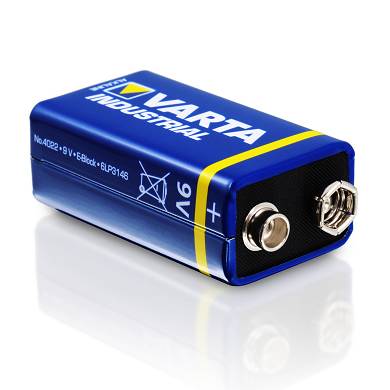 2x Varta 9V Block Batterie 6LR61 550mAh E-Block Alkaline Industrial 2 Stück