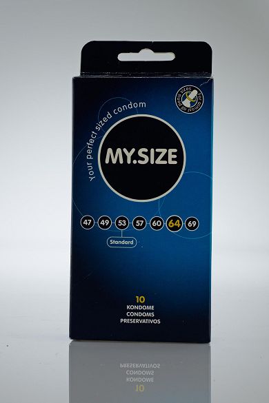 MY.SIZE Maßkondome, Größe 64, 10 Stück