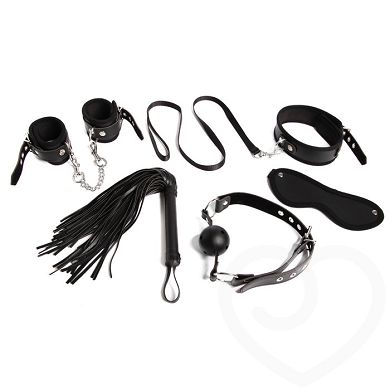 Bondage Boutique 5-teiliges Bondage-Set aus Kunstleder