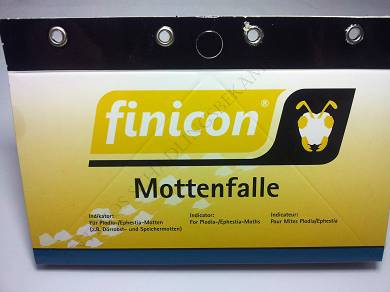 5x Finicon Mottenfalle Dörrobstmotten Lebensmittelmotten Klebefläche + Pheromon