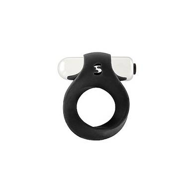 Vibrating Endless Cockring Black