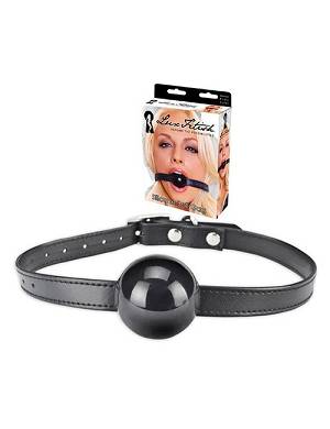 LUX FETISH Silicone Ball Gag black