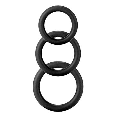 Shots Toys Twiddle Rings 3er Penisring-Set schwarz