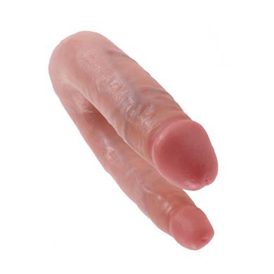 King Cock Small Double Trouble Flesh