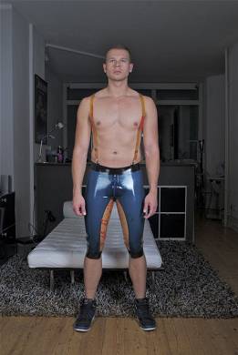 Fashion Footballhose mit Reiverschlu und Hosentrgern