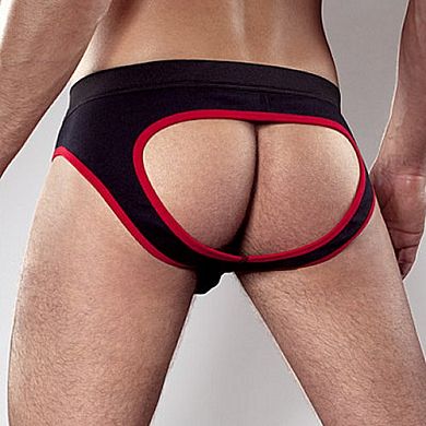 Jack Adams Army Fly Jock Brief black/red