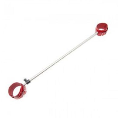 Spreizstange Alliga rot mit Fufesseln 67 - 125 cm
