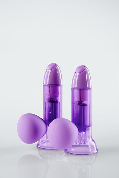 Seven Creations Brustwarzenpumpen m. Vibratoren
