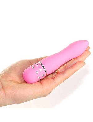 Kleiner rosa Vibrator mit Strass