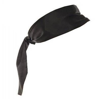 Bondagetuch Augenschal Augenbinde Augenmaske (Schwarz)