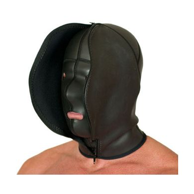665 Leather Neoprenscheuklappenmaske