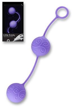 Liebeskugeln Silikon Herzchen - Little Frisky Love Balls purple