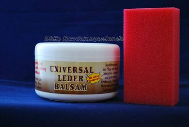 Universal Lederbalsam Lederpflege Möbelpflege Echtem Bienenwachs plus Schwamm