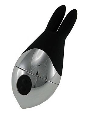 ST Rubber Ki-Wi-Vibrator Tweet 2ears schwarz/chrom