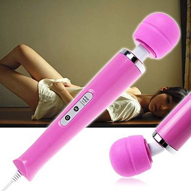 SHS Magic Wicked Wand 10 Speed Stufen Massagestab Massagegerät Massager (Rosa)