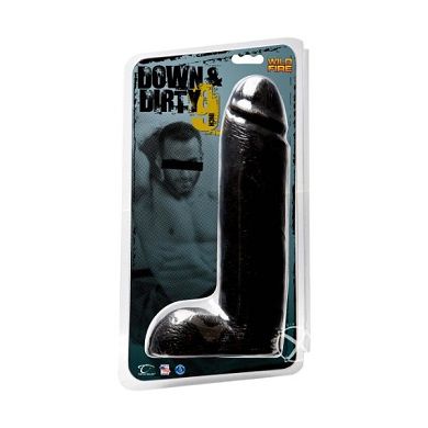 TOPCO Wildfire Down and Dirty 9" Dong. Black. 1er Pack