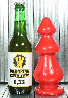 19 x 4,5 - 7,5 cm Ass Attack Buttplug red