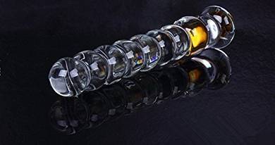 Greenpinecone Deluxe Kugeln Beaded Glass Dildo Glasdildo Crystal Buttplug Kristall Glas An