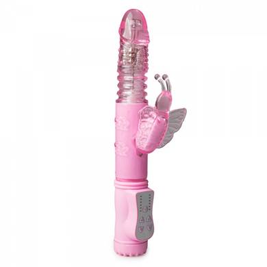 TOYJOY - Perlenvibrator "Poke Me Up" (mit Stoßfunktion) - 22,5 x 3,5 cm - in Ros