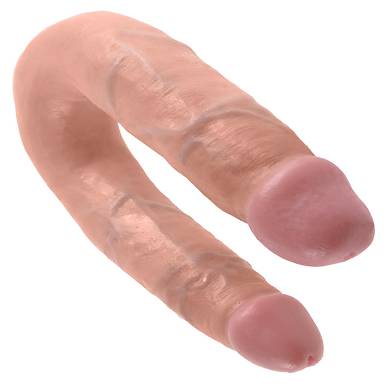 King Cock - U-Shaped Medium Double Trouble Dildo - - hautfarbe