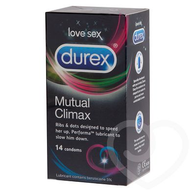 Durex Kondome für den gemeinsamen Höhepunkt (14er-Pack) - Performa