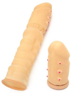 Latex-Penisverlngerung mit Noppen
