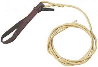 460943 Busse Peitschenschlag KURZ für Longier-/ Fahrpeitschen, Leder,1,20m lang