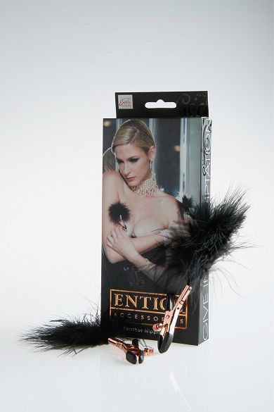 Entice Nippelklammern, mit Federn