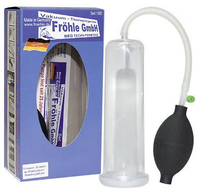 Fröhle Zylinder Penis Pump Ballpumpe Potenzpumpe Vakuumpumpe