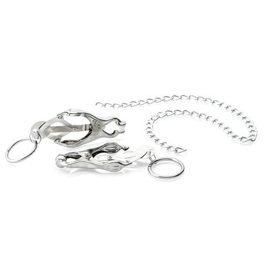 Zenn Japanese Clover Clamps with Chain silver